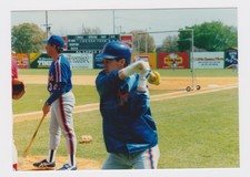 vtg 1980s Lenny Dykstra Type 1 snapshot photo Mets #1