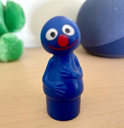 Vintage Fisher Price Little People Sesame Street GROVER Figure 1971 Excellent!!