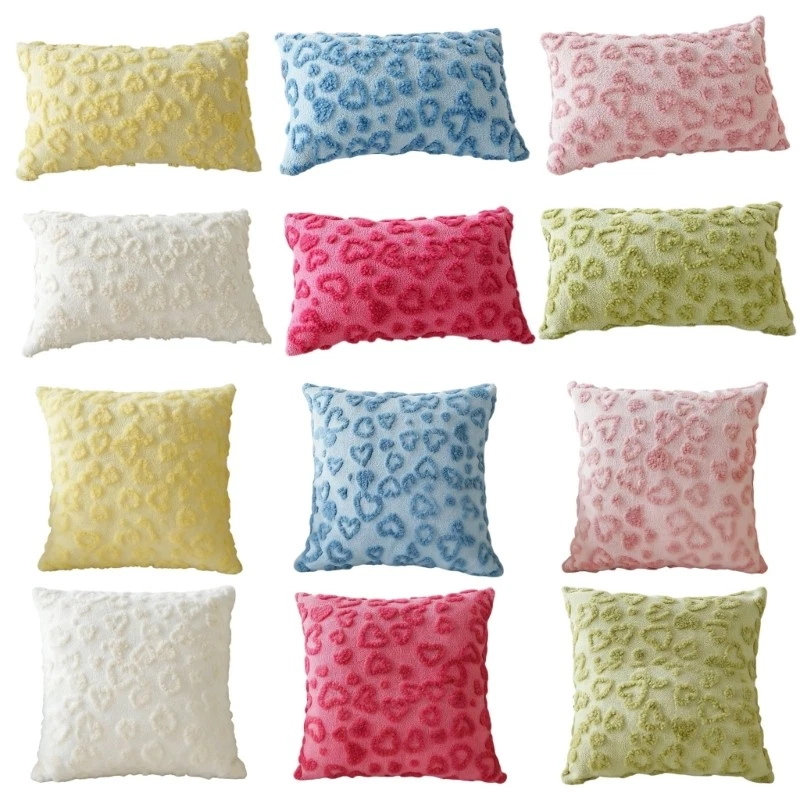 Two Elegant Textured Prominent Heart Symbol Throw Pillow Protectors For Couples