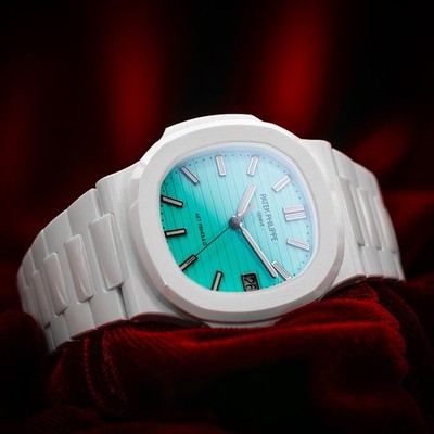 Patek Philippe Nautilus 5711 White Ceramic Blue Dial AET