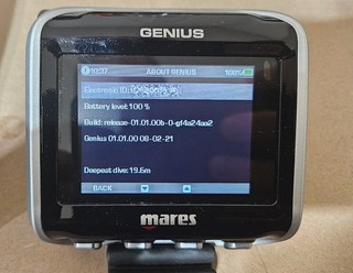 Mares Genius Dive Computer Wrist Air Integration & LED Tank Module Black