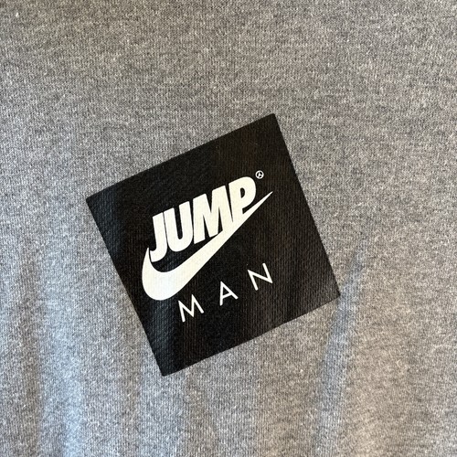 Air Jordan Jump Man Logo Hoodie Sweatshirt Grey Mens Large Standard Fit Nike - Picture 3 of 11