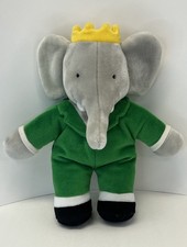 Vintage 1993 Dakin King Babar 11 Plush Doll RARE - EUC