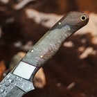 8.0" inch Handmade Damascus Hunting Knife Full Tang Wood Handle Leather Sheath — photo 9