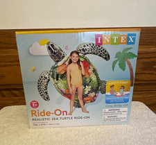 Intex Realistic Sea Turtle Ride-On Inflatable Pool Float for Kids Ages 3