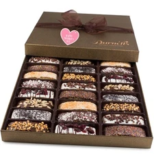Barnetts Mothers Day Chocolate 24 Biscotti Gift Baskets, Gourmet Cooki
