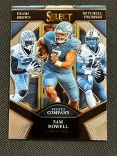 2022 Panini Select Draft Picks Select Company #SC-UNC Sam Howell Brown Trubisky