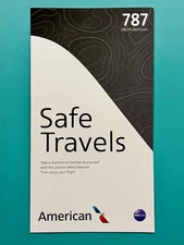 2024 AMERICAN AIRLINES SAFETY CARD--787