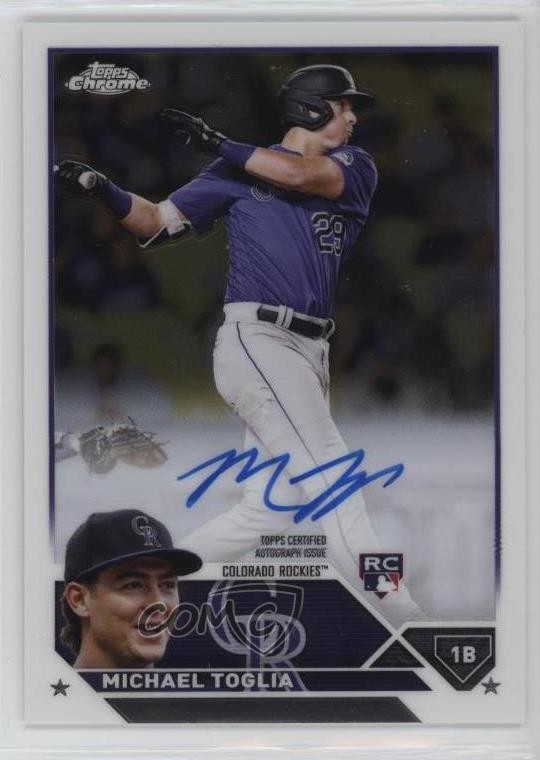 2023 Topps Chrome Rookie Auto Michael Toglia #RA-MT Auto 2o0
