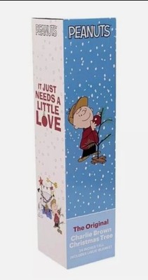 ProductWorks 24'' Charlie Brown Christmas Tree with Linus's Blanket Holiday D