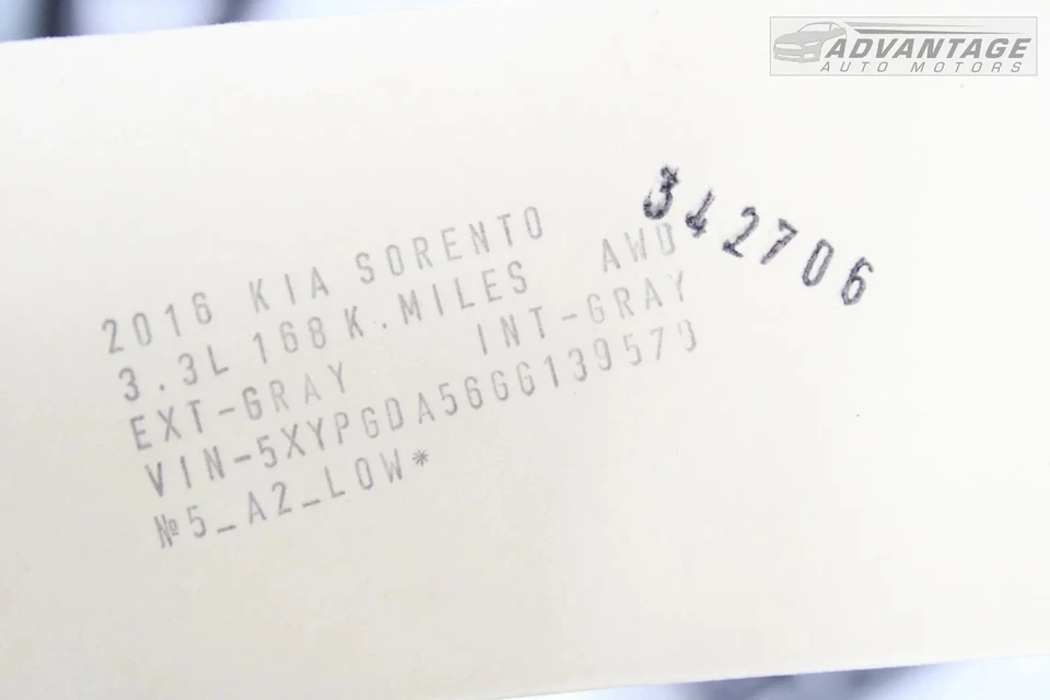 KIA SORENTO 2016-2020 3,3 L V6 potencia freno refuerzo manguera vacío tubo OEM Foto 4 de 4