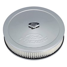 Air Cleaner Kit - Chrome Ford Racing Emblem 302-350 Air Cleaner Kit - Chrome Ford Racing Emblem 302-350