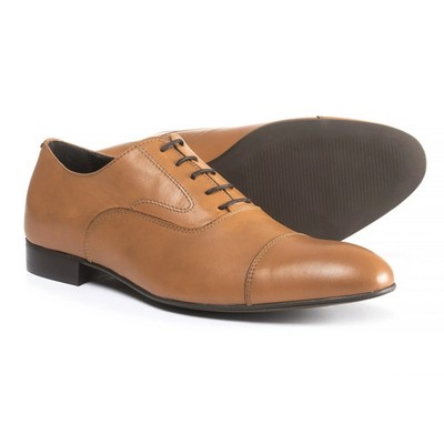A. Testoni Made in Italy Diffusion Cap-Toe Oxford Shoes - Leather Men's   Size 9