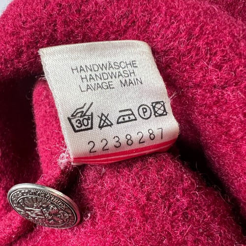 Giesswein Austria Wolljacke Damen 42 L rot gekochte Wolle Cardigan Pullover Mantel - Bild 5 von 9