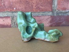 Handmade ceramic maquette sculpture hand painted clay art