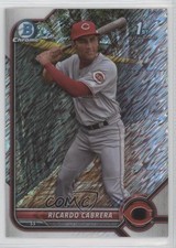 2022 Bowman Chrome Prospects Shimmer Refractor Ricardo Cabrera #BCP-158 7o4