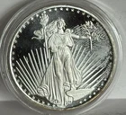 1 oz .999  Silvertowne St. Gaudens silver round medal  -  lot #98