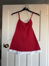 Urban Outfitters Silence + Noise Bec Skort Dress Red & White Size S BNWT