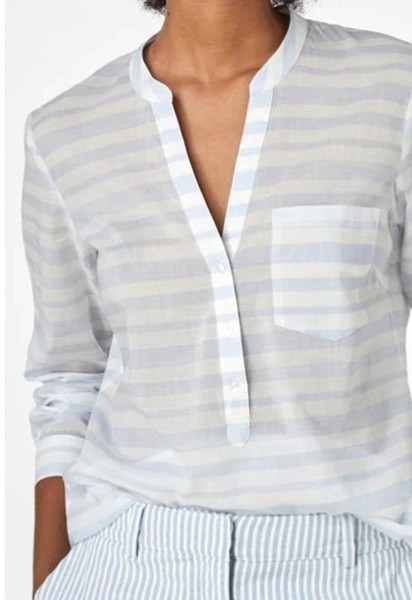 Women Hallhuber Shirt White Wool M