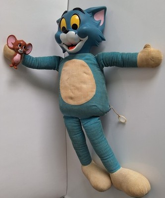 RARE Vintage Mattel Tom &Jerry Talking Pull String Doll, Vinyl head, mute