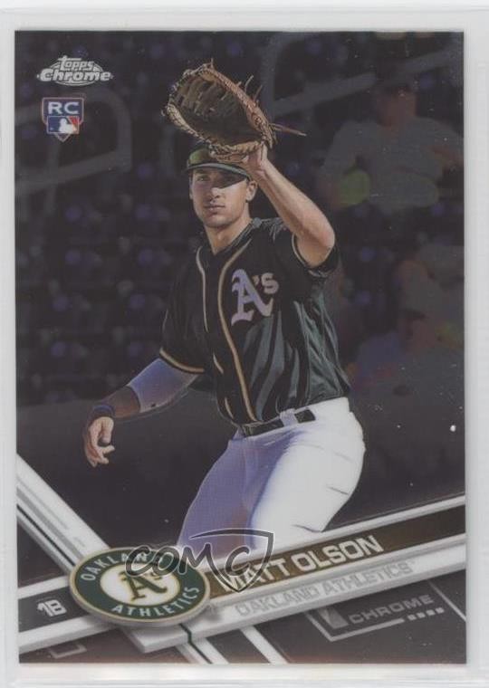 2017 Topps Chrome Matt Olson #98 0g45