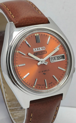Seiko 5ACTUS 21J  Automatic Day/Date Wrist Watch For Men's In Working Condition