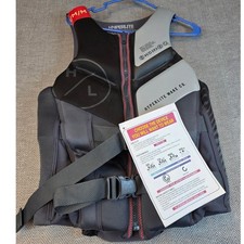Hyperlite Wake Co Adult Medium Life Vest PFD Biolite Black Grey Model 3240 NEW