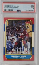 1986 FLEER Premier Akeem Olajuwon #82 PSA NM 7
