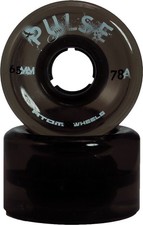 Atom Pulse Outdoor Roller Skate Wheels Black