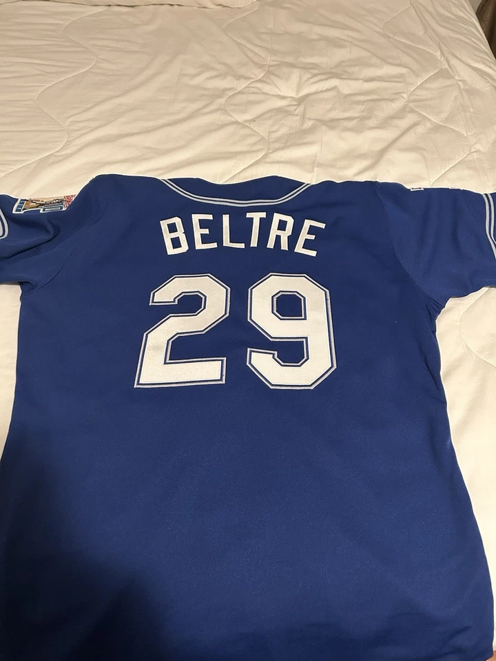 Camiseta deportiva Russell 1999 auténtica de los Dodgers de Los Ángeles Adrian Beltré Think azul Foto 2 de 2