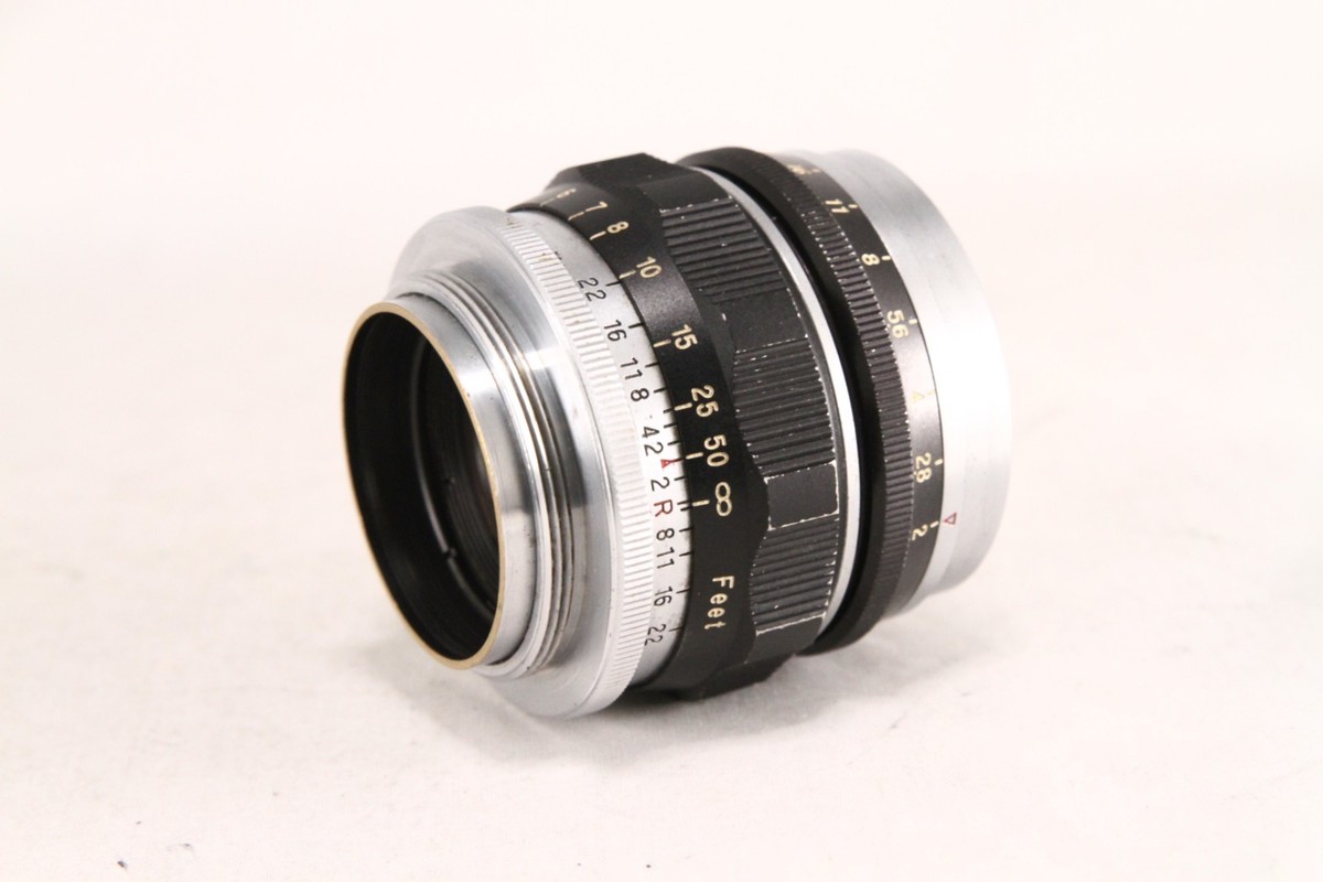 EXC+++] FUJINON L 5cm/50mm F2 for Leica L w/Caps&Hood from Japan