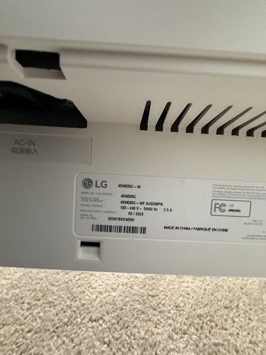 LG 49WQ95C-W 49" DQHD IPS LED Curved Monitor - Picture 2 of 5