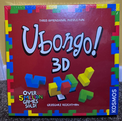 UBONGO 3D Classic Geometric Puzzle Board Game Kosmos 2019 New Sealed NIS