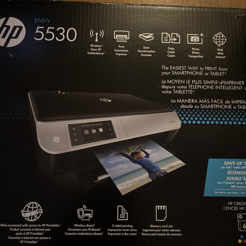 HP ENVY 5530 All-In-One Inkjet Printer with box - Picture 2 of 11