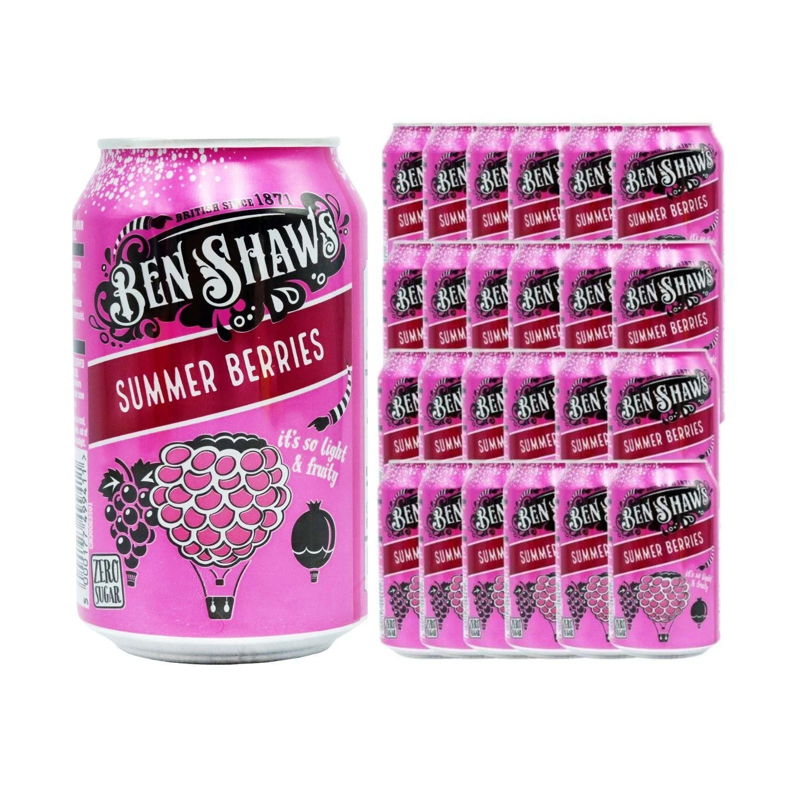 24 x Ben Shaws Summer Berries 330ml