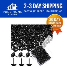 500 Black Upholstery Tacks - 7/16 Inch Decorative Thumb Pins for DIY Projects