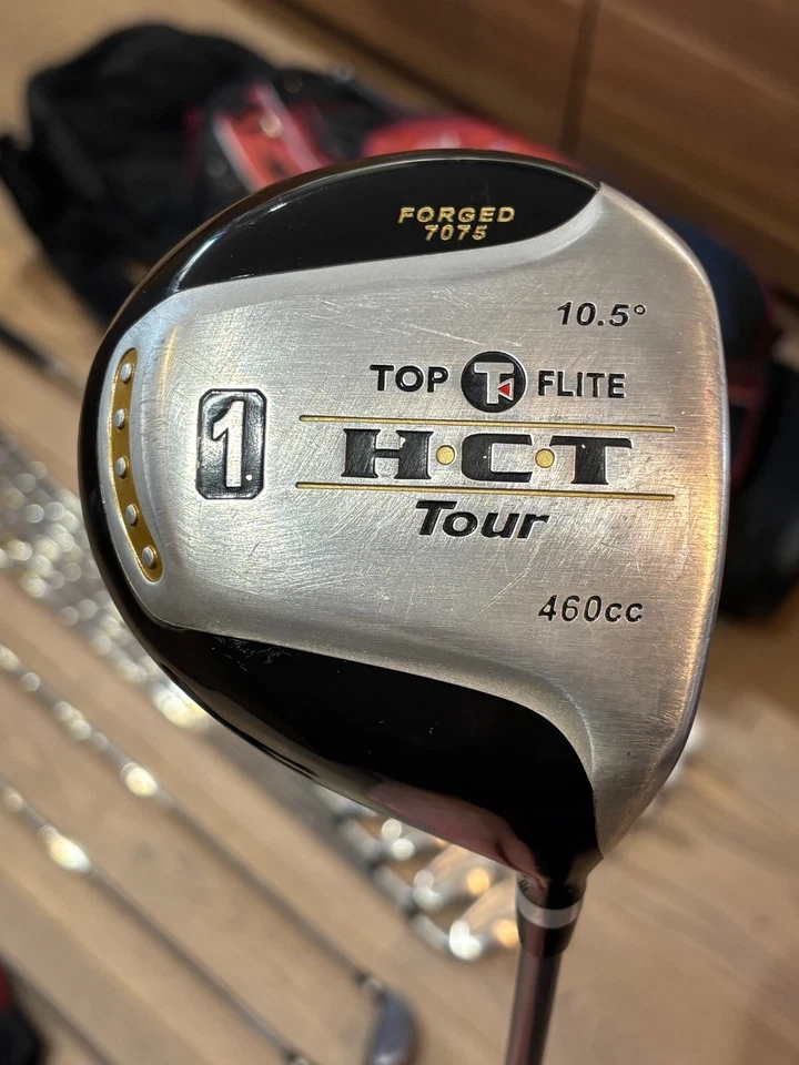 Mens RH Top Flite HCT Tour Full Golf Clubs Set + Callaway Golf Stand Bag - Image 2 of 4