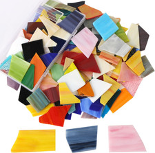 Mixed Color Mosaic Tiles Mosaic Glass Pieces with 1kg/35 Ounce Glass Pieces for