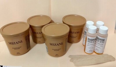 New Packaging) Mizani Sensitive Scalp Relaxer 4 Application Kit