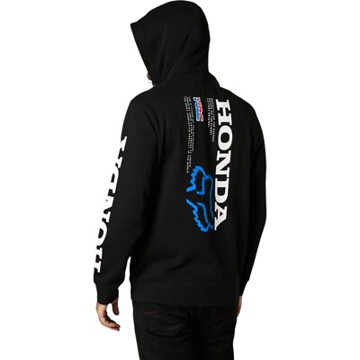 Fox Racing x Honda Zip Hoodie in Black Men's Size Medium