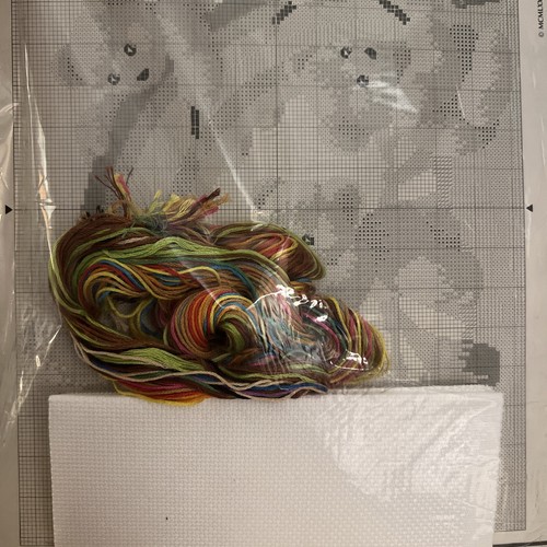 1986 Monarch Horizons Counted Cross Stitch ALWAYS PAINTING RAINBOWS Kit CS28 - Picture 3 of 3
