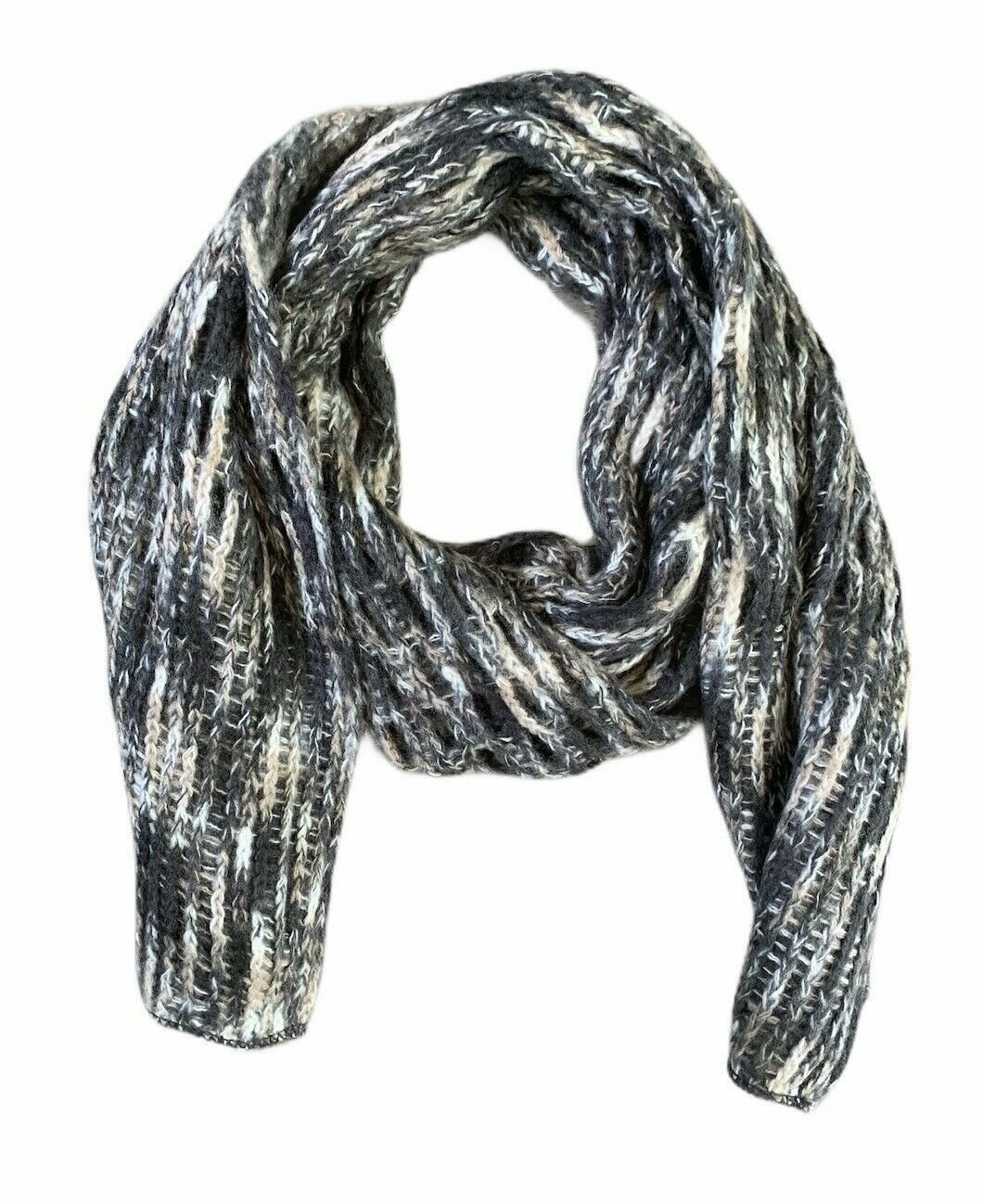Collection 18 Knit Rectangle Scarf, Black, One Size