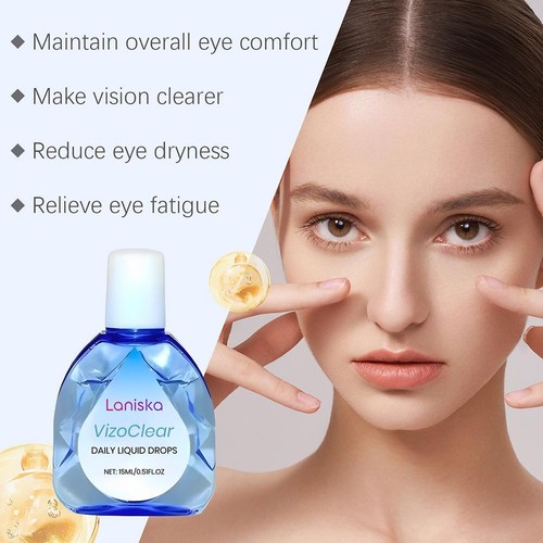 15ml Clear Vision Eye Drops,Relieve Dryness Redness Fatigue Itching Eye Drops◇ - Picture 8 of 8