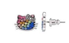 Hello Kitty Crystal Stud Earrings