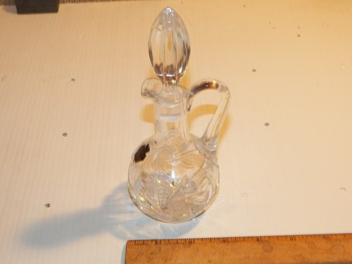 Crogiola in cristallo di piombo vintage WARA originale taglio a mano - Germania Ovest - Foto 1 di 7