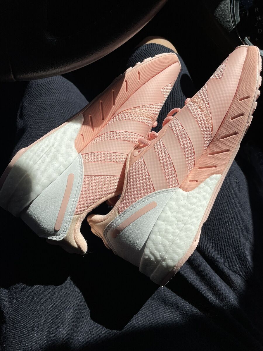 Adidas ZX 1K Boost Pink White running gym New Shoes Rare Adidas ZX 1K Boost Pink White running gym New Shoes Rare