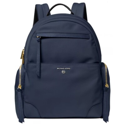 MICHAEL MICHAEL KORS Prescott Large Nylon Backpack Navy Pre-Owned