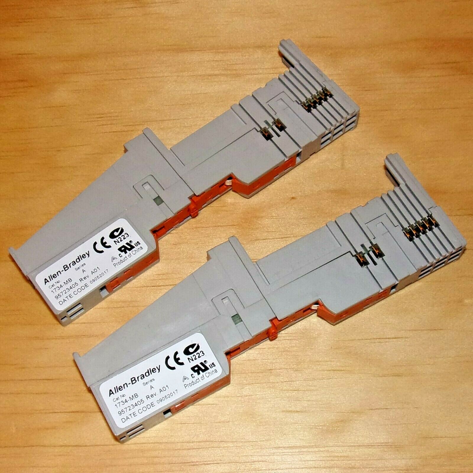x2 Allen-Bradley Point I/O PLC Module Mounting Base 1734-MB SER. A