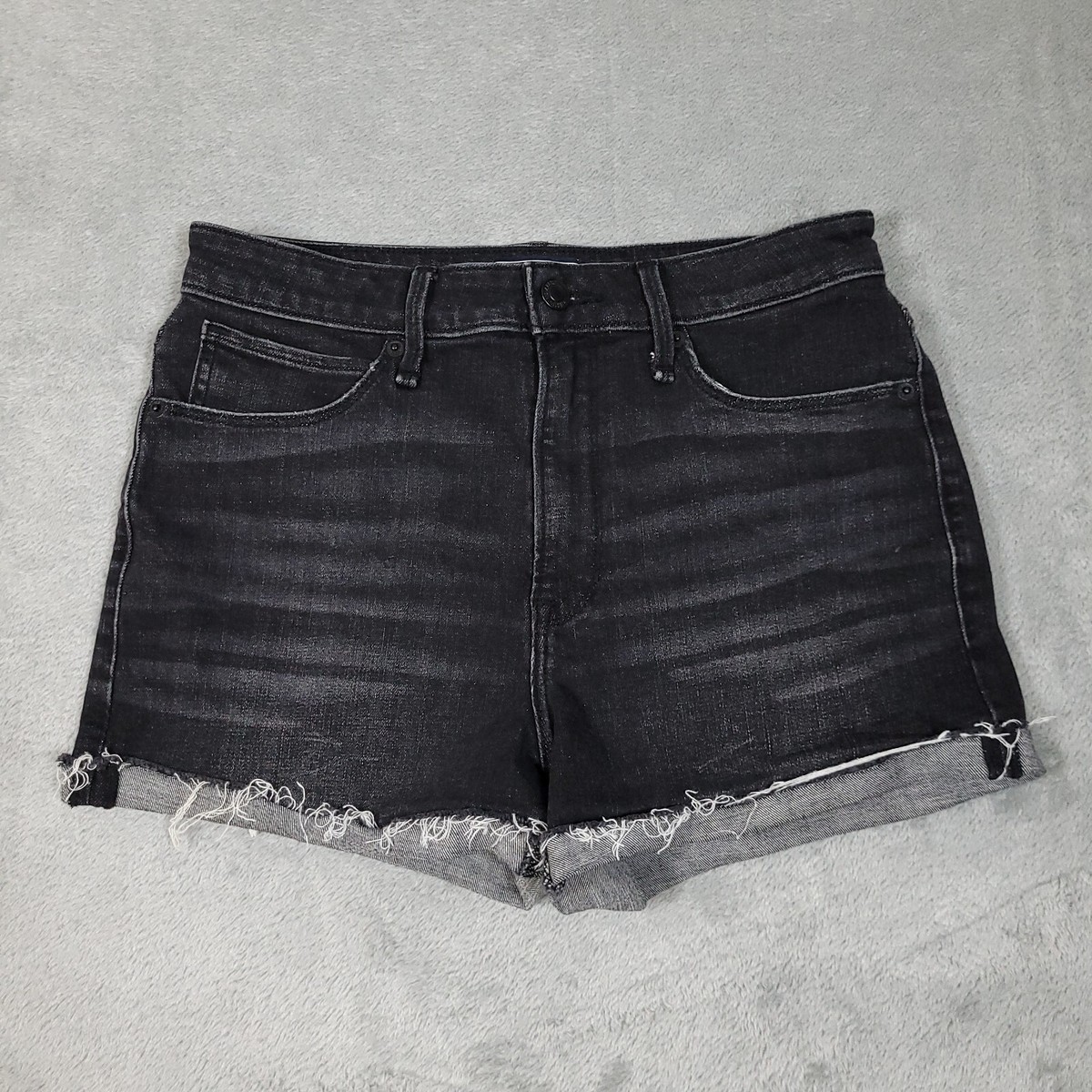 Abercrombie Fitch Jean Shorts Womens /27 Shorts Simone Black