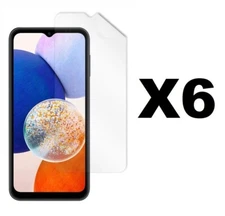 6 (Pack) Clear LCD Film (PET) Screen Protector Shield For Samsung Galaxy A14 5G